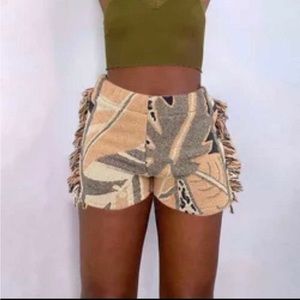 Blanket Fringe Shorts XL